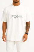 Oversize İfco İstanbul Fashion Connection Göğüs Tasarımlı Unisex T-Shirt thumbnail 1