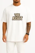 Oversize The Asset Yabancı Dizi Göğüs Baskılı Unisex T-Shirt thumbnail 4