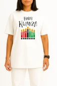 Oversize Kwanzaa African Göğüs Tasarımlı Unisex T-Shirt thumbnail 5