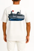 Oversize A1600 Tcg İskenderun Cep ve Sırt Tasarımlı Unisex T-Shirt thumbnail 8
