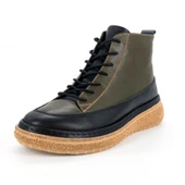 MAMMAMİA D25KB-1000 BAĞCIK VE FERMUARLI DERİ HAFİF KADIN BOT thumbnail 1