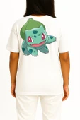 Oversize Bulbasaur Wikia Cep ve Sırt Tasarımlı Unisex T-Shirt thumbnail 9