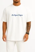 Oversize Los Angeles Dodgers Göğüs Tasarımlı Unisex T-Shirt thumbnail 1