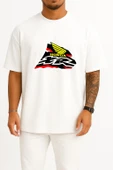Oversize Honda Crf450r Honda Xr Series Honda Xr600 Honda Göğüs Tasarımlı Unisex T-Shirt thumbnail 7