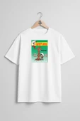 Oversize Kid Lucky, Statue Squaw Lucky Luke Göğüs Tasarımlı Unisex T-Shirt thumbnail 5