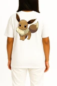 Oversize Eevee Cep ve Sırt Tasarımlı Unisex T-Shirt thumbnail 4