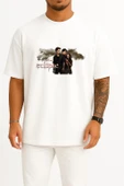 Oversize Bella Swan Edward Cullen Jacob Black The Twilight Saga Göğüs Tasarımlı Unisex T-Shirt thumbnail 1