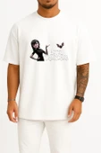 Oversize Mavis Count Dracula Hotel Transylvania Göğüs Tasarımlı Unisex T-Shirt thumbnail 7