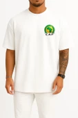 Oversize Afrika Uluslar Kupası Cep ve Sırt Tasarımlı Unisex T-Shirt thumbnail 4