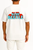 Oversize Blue Beetle Cep ve Sırt Tasarımlı Unisex T-Shirt thumbnail 11