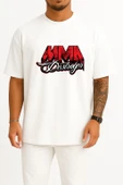 Oversize Mma Destroyer Dövüş Sporu Göğüs Tasarımlı Unisex T-Shirt thumbnail 1