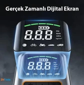 Zhltools ST-5528 Dijital Basınç Göstergeli Oto Lastik Şişirme Pompası Hava Kompresörü thumbnail 6