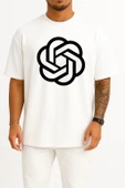 Oversize Openai Chatgpt Göğüs Tasarımlı Unisex T-Shirt thumbnail 3