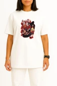 Oversize Kakegurui - Kumar baz Anime Göğüs Tasarımlı Unisex T-Shirt thumbnail 11