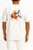 Oversize Magikarp Cep ve Sırt Tasarımlı Unisex T-Shirt thumbnail 2