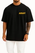 Oversize Army Cep Tasarımlı Unisex T-Shirt thumbnail 9