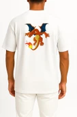Oversize Charizard Cep ve Sırt Tasarımlı Unisex T-Shirt thumbnail 2