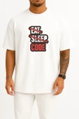 Oversize Yeme Uyuma Sadece Kod Yaz Yazılımcı - Programmer Göğüs Baskılı Unisex T-Shirt thumbnail 1