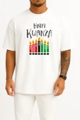 Oversize Kwanzaa African Göğüs Tasarımlı Unisex T-Shirt thumbnail 10