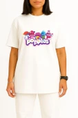 Oversize Popples Göğüs Tasarımlı Unisex T-Shirt thumbnail 2