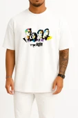 Oversize Arctic Monkeys Art, Jamie Cook Alex Turner Arctic Monkeys Göğüs Tasarımlı Unisex T-Shirt thumbnail 7
