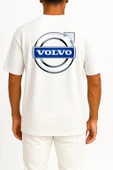 Oversize Volvo Logo Cep ve Sırt Tasarımlı Unisex T-Shirt thumbnail 11