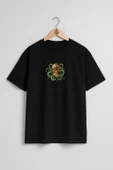 Oversize Octopus Dalgıç Diver Helmet Göğüs Tasarımlı Unisex T-Shirt thumbnail 9