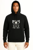 Kapüşonlu Outlaws Göğüs Baskılı Unisex Sweatshirt thumbnail 9