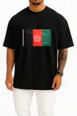 Oversize Flag Of Afghanistan Göğüs Tasarımlı Unisex T-Shirt thumbnail 11