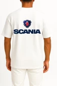 Oversize Scania Logo Cep ve Sırt Tasarımlı Unisex T-Shirt thumbnail 2