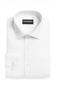 Erkek Beyaz Klasik Gömlek – Slim Fit, Düz Model, Şık Ofis & Günlük Kombin thumbnail 2