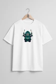 Oversize Mecha Octopus Diver Dalgıç Göğüs Tasarımlı Unisex T-Shirt thumbnail 3