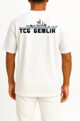 Oversize TCG Gemlik F-492 Cep ve Sırt Tasarımlı Unisex T-Shirt thumbnail 11