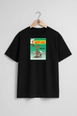 Oversize Kid Lucky, Statue Squaw Lucky Luke Göğüs Tasarımlı Unisex T-Shirt thumbnail 9
