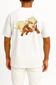 Oversize Arcanine Cep ve Sırt Tasarımlı Unisex T-Shirt thumbnail 7