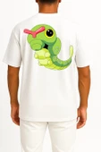 Oversize Caterpie Cep ve Sırt Tasarımlı Unisex T-Shirt thumbnail 2