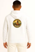 Kapüşonlu İndian Warrior Motorcycle Cep ve Sırt Baskılı Unisex Sweatshirt thumbnail 2