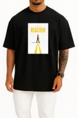 Oversize Alan Ritchson Reacher Göğüs Tasarımlı Unisex T-Shirt thumbnail 9