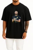 Oversize Karim Benzema Al Ittihad Göğüs Tasarımlı Unisex T-Shirt thumbnail 9