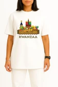 Oversize Kwanzaa African Piknik Sepeti Göğüs Tasarımlı Unisex T-Shirt thumbnail 11