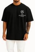 Oversize Uefa Champions League Cep Tasarımlı Unisex T-Shirt thumbnail 11