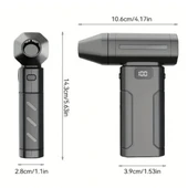 BUFFER® USB Şarjlı Güçlü Hava Üflemeli Toz Temizleyici Araç İçi, Klavye, PC ve Elektronik Cihaz Temizlik Cihazı X8 Jetfan thumbnail 5