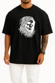 Oversize Hacker Skull Göğüs Tasarımlı Unisex T-Shirt thumbnail 9