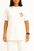 Oversize Leafeon Eevee Cep Baskılı Unisex T-Shirt thumbnail 2