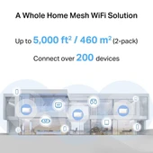 MERCUSYS HALO H37BE (2-Pack) WIFI7 BE6500 DUAL BAND ROUTER 2-li paket thumbnail 6