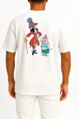 Oversize Tinker Bell Captain Hook Peter Pan Smee Poster Cep ve Sırt Tasarımlı Unisex T-Shirt thumbnail 8