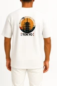 Oversize Tokyo - Japonya Cep ve Sırt Tasarımlı Unisex T-Shirt thumbnail 11