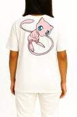 Oversize Mew Cep ve Sırt Tasarımlı Unisex T-Shirt thumbnail 9