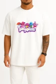Oversize Popples Göğüs Tasarımlı Unisex T-Shirt thumbnail 10