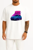 Oversize Seat Leon Blue Göğüs Tasarımlı Unisex T-Shirt thumbnail 3